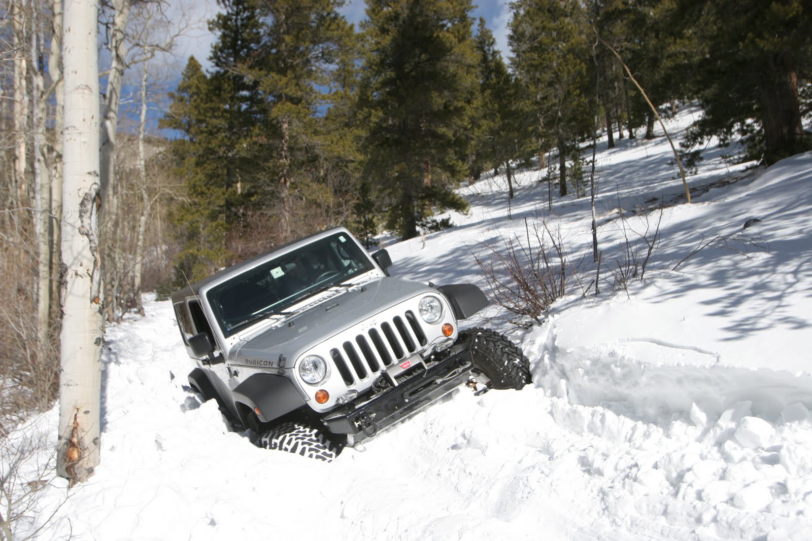 Driving jeep wrangler in winter #3